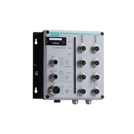 Moxa L2 Mgd Eth. Swtch w/ 8 10/100Baset, 2 10/100/1000, Tn-5510A-2Gtx-Wv-T TN-5510A-2GTX-WV-T